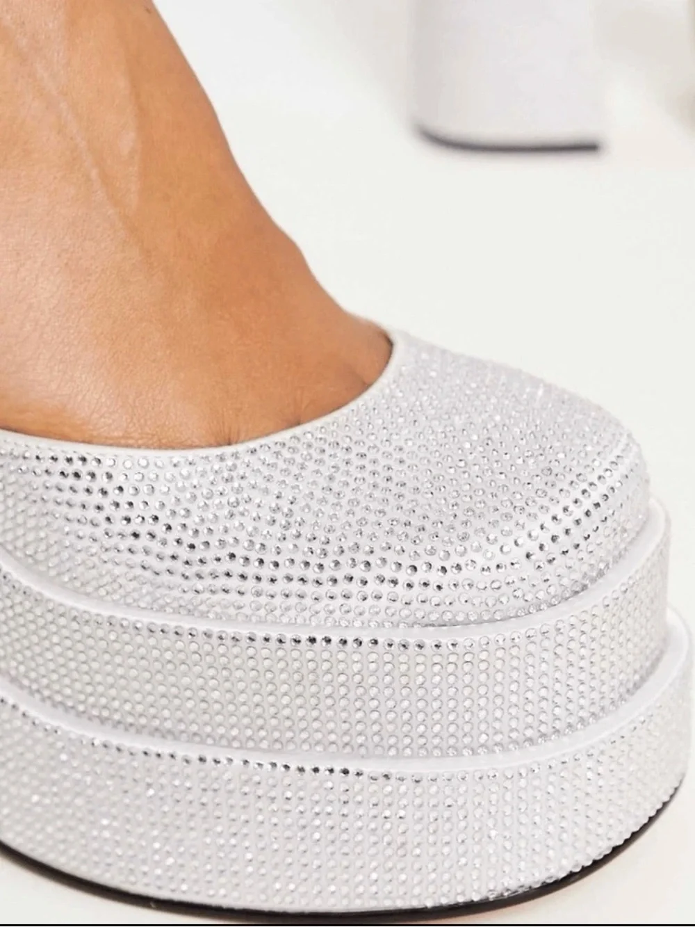 Steve Madden Charlize Platform Heels, Covered All Over In Sparkling Rhinestone